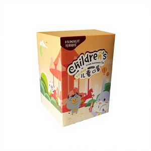 Großhandel Kundenspezifisch Bedruckte Recycelte Materialien Zusammenklappbare Kinder-<span class=keywords><strong>Cartoon</strong></span>-Masken Beschichtete Papierbox - Product Image 1