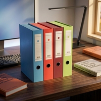 Boîte de classement personnalisée OEM, papeterie de bureau, grande capacité, rangement de documents, boîte de classement FC A4, étanche