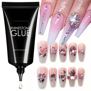 Gel adhésif super puissant 30g pour strass, bijoux, paillettes, cristaux, perles, diamants, gel colle pour ongles - Product Image 1