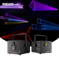 Stock UE - Éclairage de scène laser RGB 3W, animation 3D, contrôle DMX512 par application, 20KPPS, laser DJ pour discothèque, fête, mariage