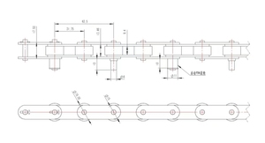 Accessoires de trémie d'ascenseur de seau en forme de Z, pignon assorti de trémie d'ascenseur de seau à chaîne transportant des accessoires - Product Image 2