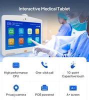 Tablette Android murale de 10, 13 et 15,6 pouces de qualité hospitalière pour les soins aux patients au chevet du lit avec service de gestion des appels