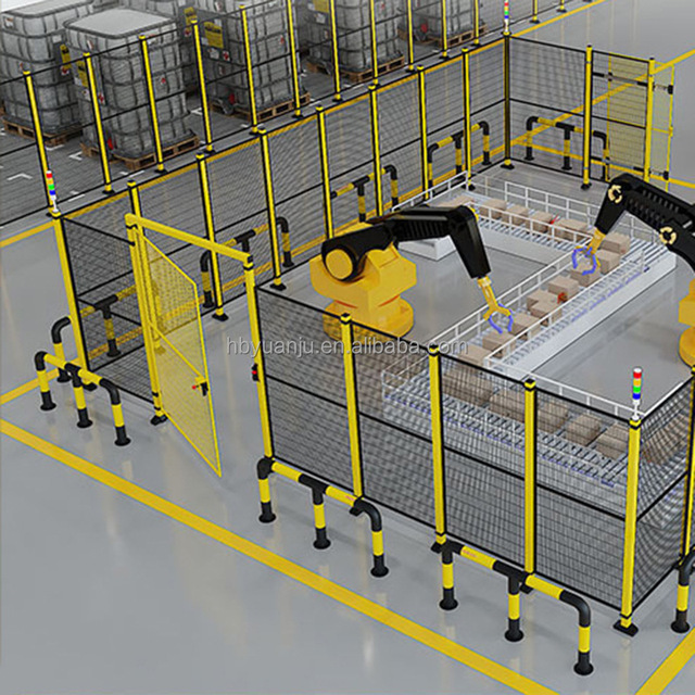 China Factory Workshop Security Robot Production Line Safety Fence Machine for Perimeter Guarding Trellis Gates & Fencing