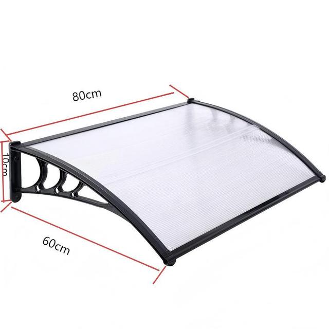 Outdoor Polycarbonate Plastic Bracket Metal Aluminium Canopies Outdoor Polycarbonate Door Window Canopy Awning