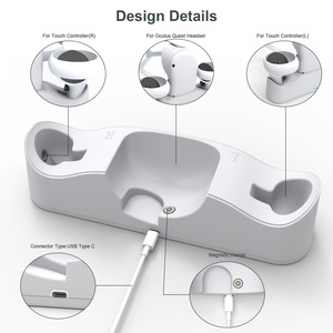Estación de carga de precio barato de fábrica, consola de carga simultánea y controladores para <span class=keywords><strong>Oculus</strong></span> para accesorios Quest 2 VR - Product Image 6
