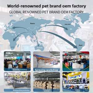 Poussette pour animaux de compagnie pliable légère en métal, chats, chiens, multi-niveaux, grand espace, design détachable, installation facile, 4 roues, 20 kg - Product Image 5