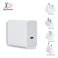 Chargeurs de téléphone portable ultra-rapides 45 W avec prise interchangeable murale USB-C, port USB-C 45 W PD PPS pour Apple iPhone Infinix Samsung, authentiques