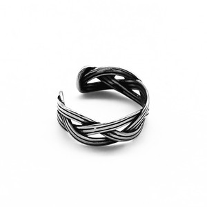 yunnique Retro Style Twisted <b>Open</b> <b>Ring</b> Titanium Steel Unisex Fashion Jewelry Gift - Product Image 2