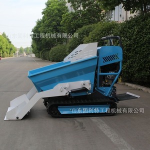 Petit camion benne hydraulique sur chenilles, capacité 1-10t, alimenté à l'essence, pour utilisation sur chantier - Product Image 4