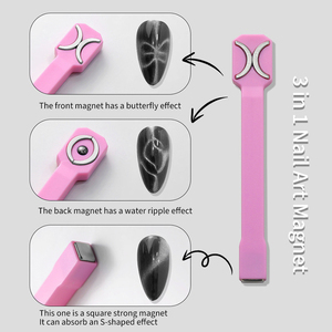 Penna Magnetica 3 in 1 per Nail Art - Strumento Multifunzione per Smalto Gel Effetto Occhio di Gatto - Product Image 5