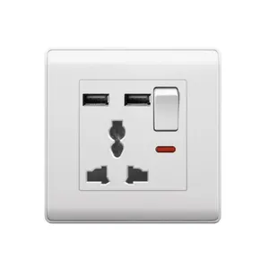 China Manufacturer UK Standard Wall Outlet Power Switch And Socket Supplier