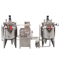 Moteur de réservoir de distributeur en acier inoxydable de qualité alimentaire réacteur agité continu pour la pasteurisation homogénéisateur mélangeur pour savon liquide