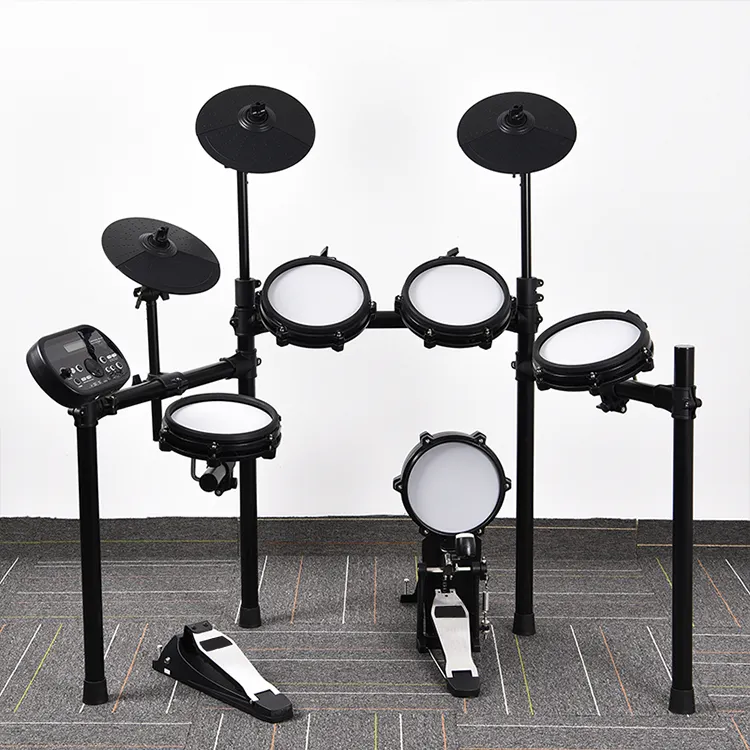 Instrumentos de música eletrônicos, conjunto de tambor elétrico digital de rolo do kit de tambor