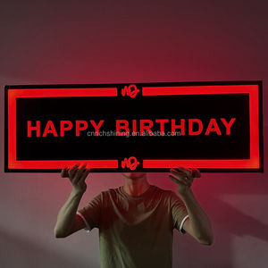 RICHSHINING Panneau d'<span class=keywords><strong>anniversaire</strong></span> personnalisé avec logo Chapiteau à LED Tableau d'affichage à LED Présentateur de bouteilles pour boîte de nuit Bar Party - Product Image 6