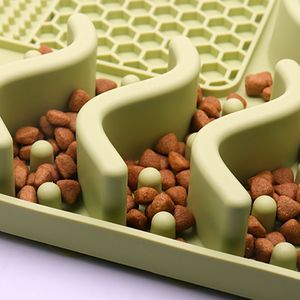小型動物のためのペットの食事を遅くするための新しい到着カスタムロゴシリコン犬のリックマット犬のフィーダーボウルアクセサリー2 in 1 - Product Image 5