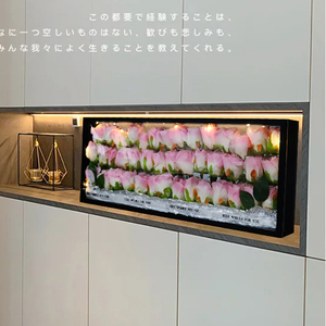 Handmade Modern Art Photo <strong>Shadow</strong> <strong>Box</strong> <strong>Double</strong>-Sided Floating Frame <strong>Shadow</strong> <strong>Box</strong> with Floating Frame Dried Flower Display Frame - Product Image 2