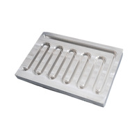 Plaque refroidie en aluminium sans fuite OEM par friction, remuage, soudure, tête de connecteur Cooper CPU, semi-conducteurs, plaque de refroidissement par eau