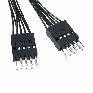 <b>Motherboard</b> Usb 2.0 Adapter Cable 9 Pin 1 To 2 Extension Splitter Black Copper Wire For <b>Computer</b> <b>Motherboard</b> - Product Image 2