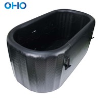 Baignoire à glace gonflable portable et durable pour la récupération sportive en extérieur/intérieur, ovale, 1 personne, en matériau DWF, accessoire de baignoire à glace