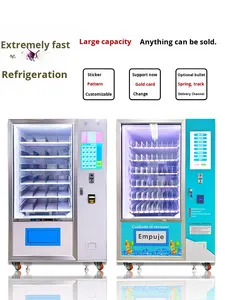 Pequeña máquina expendedora de pago de monedas/efectivo/tarjeta refrigerada no tripulada con función SDK Integración basada <span class=keywords><strong>en</strong></span> la nube Lista para exportar - Product Image 3