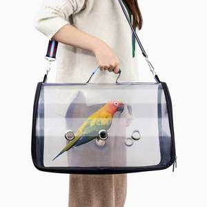 Light Breathable Portable Folding Single Shoulder <b>Pet</b> Travel Birds Home <b>Carrier</b> Bag with Wooden Stick Party Favors - Product Image 3