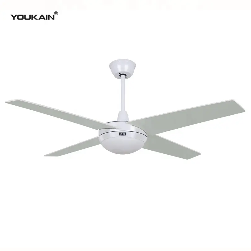 52 inch air fan 220v high quality plywood blades aluminum housing led ceiling fan light with LED light and remote control