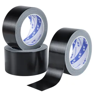 YOU JIANG Venta de fábrica NEGRO Gaffer Cinta de tela Conducto de pato Impermeable Heavy Duty Strong Gaffer Tape