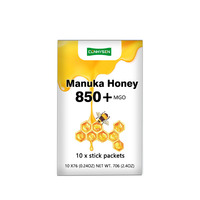 Bonne qualité 850 + MGO miel de Manuka naturel avec de la vitamine D prend en charge les antioxydants puissants et les niveaux d'énergie supplément de miel