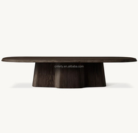 Table basse de salon de style américain Offre Spéciale de l'usine Ferly Table basse de meubles de maison de luxe Byron en bois de chêne