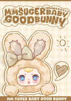 MM Sugar Baby Good Bunny Palm Plush Blind Box - Mini lapin en peluche ultra-doux pour câliner