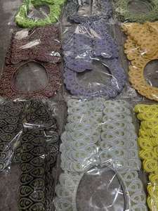 Collier brodé africain pour robe de mariée nigériane, décoration de couture, matériel DIY, accessoire de col doré - Product Image 3