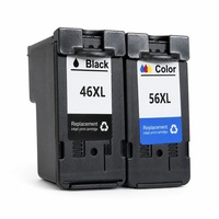 Cartouche d'encre YuXin PG46 CL56 XL avec puce, haute capacité, noir et tricolore, pour Canon PIXMA E484