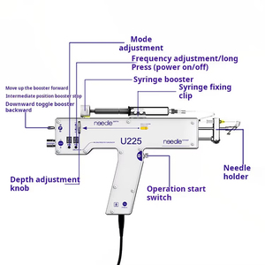 Vente en gros OEM ODM U225 Pistolet de mésothérapie PRP sans aiguille, machine d'injection Mesogun pour le rajeunissement de la peau, pour usage en salon et clinique - Product Image 2