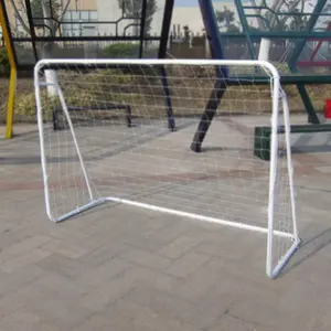 Filet de but de football en tube d'acier pliable portable SPT 7ft x 5ft avec équipement de cour de poteau