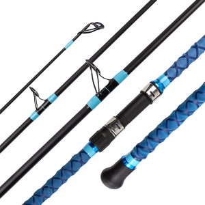 Seaguide 3 pièces longue Distance 9ft-15ft carbone Surf Casting tige Master Grade 2.7M-4.5M voyage Surf lent EVA pour la <span class=keywords><strong>pêche</strong></span> en eau salée - Product Image 1