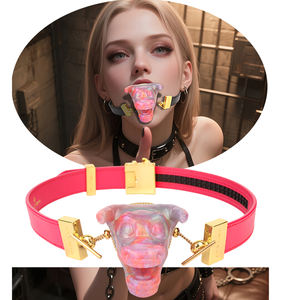 Savage Horn <span class=keywords><strong>Prison</strong></span> BDSM Boca Gag Flirting SM Accesorios Gag Kit Uso para adultos Seguridad Silicona Oral Gags para pareja - Product Image 1