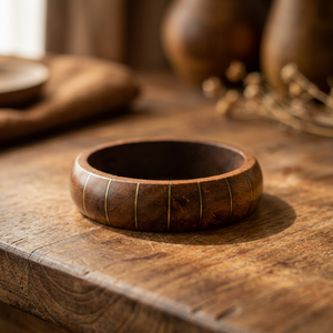 Brazalete de Madera de Lujo para Mujer, Ecológico y Duradero, Regalo para el Día de San Valentín, Fiesta de Compromiso, Acabado Pulido Mate - Product Image 1