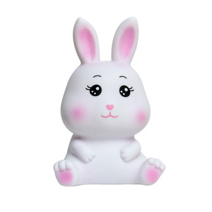 Veilleuse LED Lapin Blanc Chaud à Commande Tactile, Fonctionnant sur Piles, en PVC, Jouet pour Décoration de Chambre d'Enfant - Product Image 5