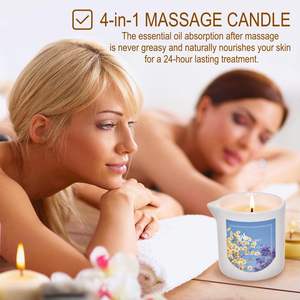 Bougies de massage d'aromathérapie faites à la main à prix compétitif avec huiles essentielles Design élégant pour l'hydratation de la peau Soulagement du stress - Product Image 3