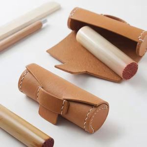 Étui de rangement élégant en cuir PU pour rouge à lèvres et pochette portable pour baume à lèvres – Idéal pour cadeaux promotionnels et Fête des Mères - Product Image 2