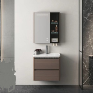 Mobile da Bagno <span class=keywords><strong>in</strong></span> PVC Moderno, Durevole e di Lunga Durata, con Isolamento Idrico e Specchio LED - Product Image 5