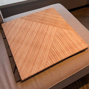 Pannelli Acustici Moderni <span class=keywords><strong>in</strong></span> PET 30x30 <span class=keywords><strong>cm</strong></span> di Grande Successo per la Riduzione del Rumore Pannelli a <span class=keywords><strong>Doghe</strong></span> <span class=keywords><strong>da</strong></span> Parete per la Decorazione della Casa - Product Image 1