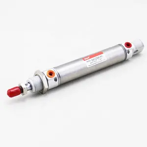 Europe style air double action stainless steel standard double piston double acting pneumatic cylinder