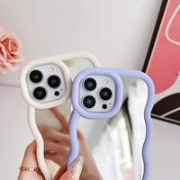 Étui de téléphone mignon avec miroir intégré pour iPhone 17 Pro, étui pour iPhone 16 Pro Max 15 14 13 12, couleur bonbon