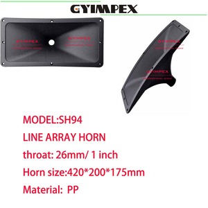 Bocina de altavoz de agudos de guía de onda line array de 1 pulgada PP 420*200*175mm, superventas - Product Image 2