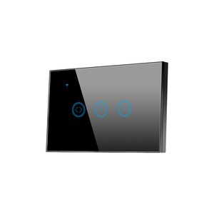 Tianlai Zigbee <span class=keywords><strong>3</strong></span>'lü 1 Yollu Anahtar ABD Standardı L Plus N 600W Dokunmatik Panel Beyaz Siyah Gri Altın Kaplama Alexa Google Home için - Product Image 3