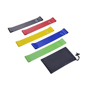 Hot Sale Fitness Accessories Flat Latex Red Resistance Band Stretch Workout Yoga Bands