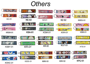 33 estilo de una pieza de Anime bordado llaveros colgante llavero para motocicletas y coches con serigrafía - Product Image 6