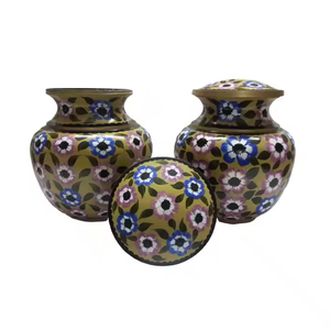 Urnes de crémation en métal pour adultes de haute qualité pour le stockage des cendres Vente chaude en gros Fournitures funéraires directement de l'usine indienne - Product Image 3