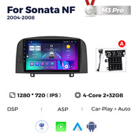MEKEDE M6 PRO 3D android voiture lecteur vidéo QLED écran tactile WIFI 4G LTE pour Hyundai Sonata NF 2004-2008 DSP BT ADAS DVR 8 core